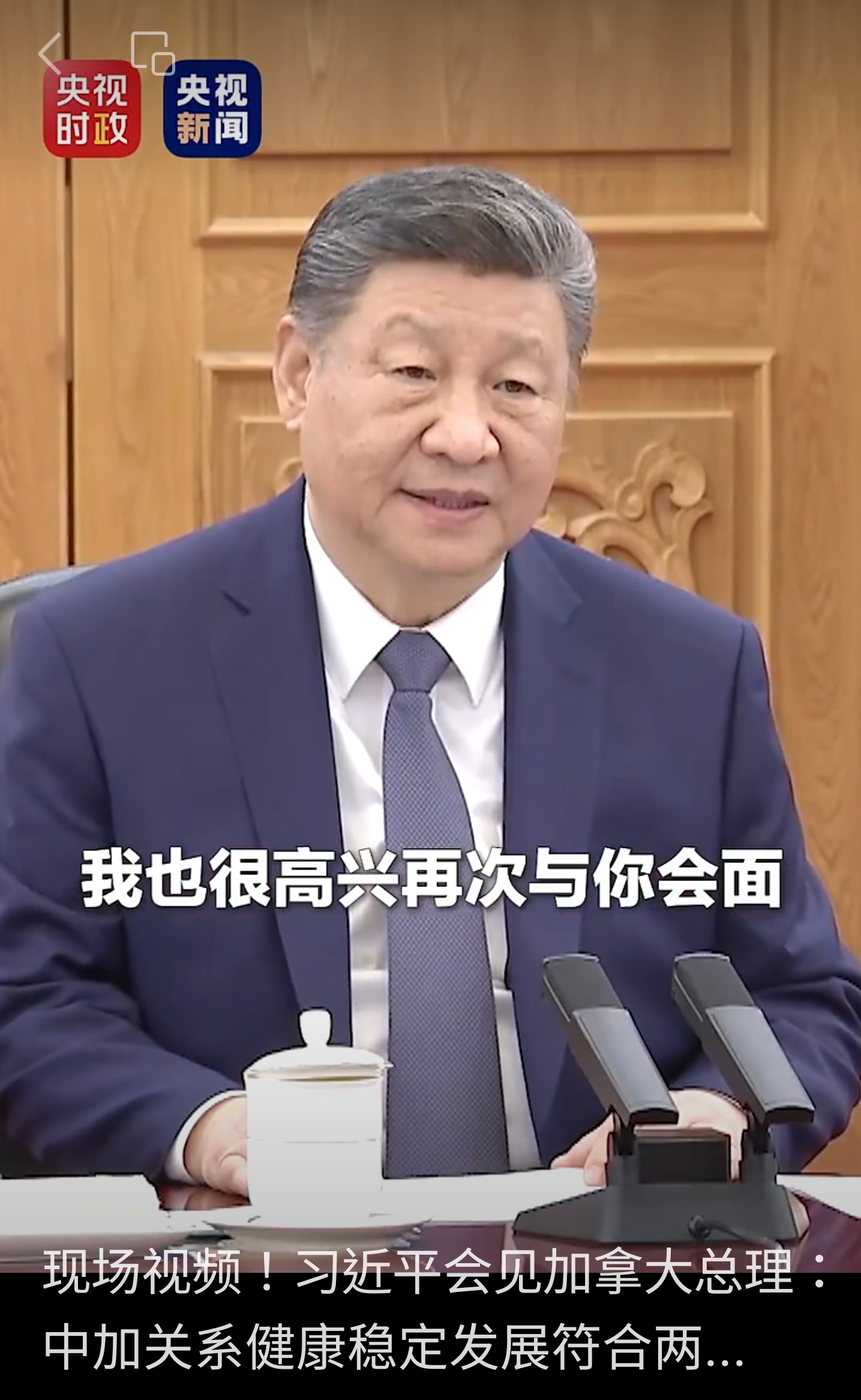 我也很高兴再次与你会面