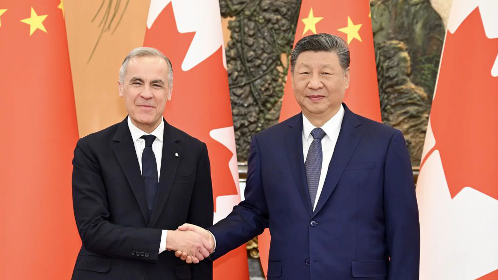 国家主席习近平在北京会见来华进行正式访问的加拿大总理卡尼