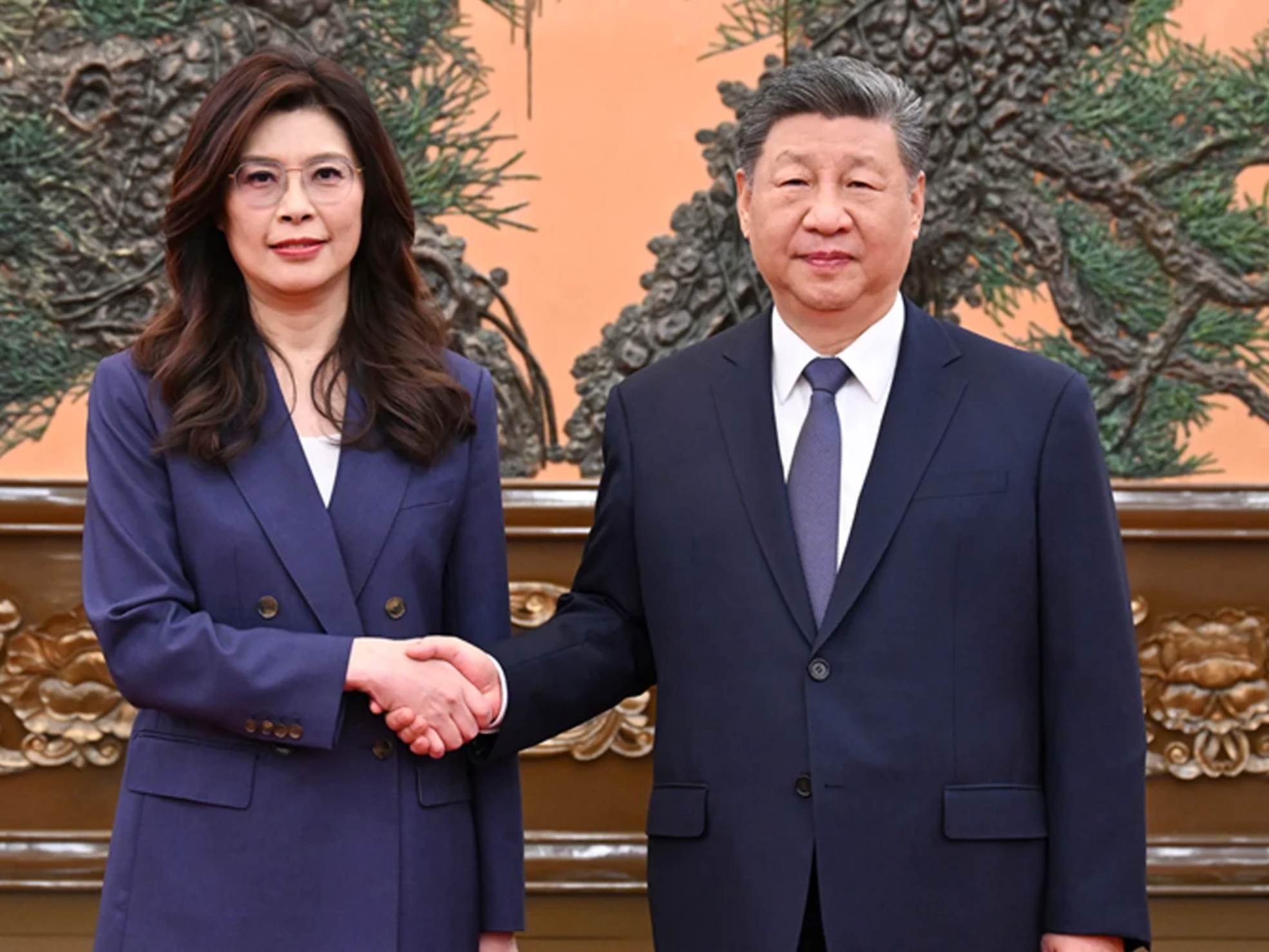 習近平會見鄭麗文 北京人民大會堂兩岸交流會面