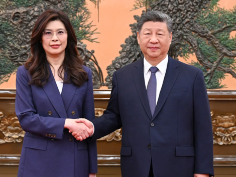 習近平會見鄭麗文 北京人民大會堂兩岸交流會面